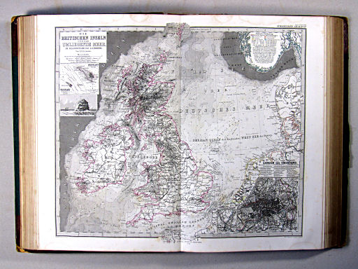Stielers Hand-Atlas, 1874
15a. Die Britischen Inseln und das umliegende Meer