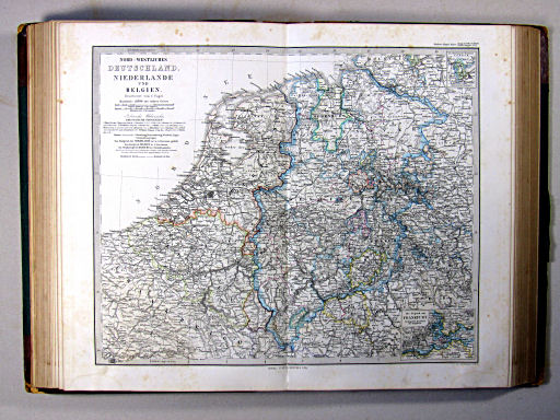 Stielers Hand-Atlas, 1874
21. Nord-Westliches Deutschland, Niederlande und Belgien