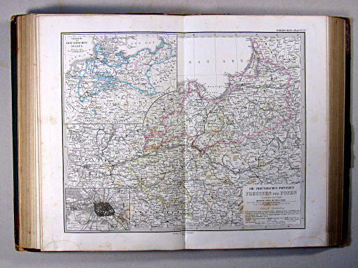 Stielers Hand-Atlas, 1874
22b. Die Preussischen Provinzen Preussen und Posen