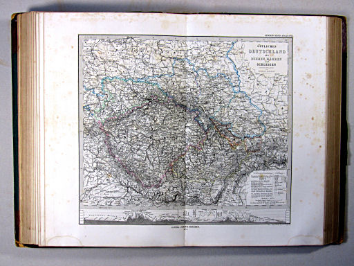 Stielers Hand-Atlas, 1874
23. Östliches Deutschland oder Böhmen, Mähren und Schlesien