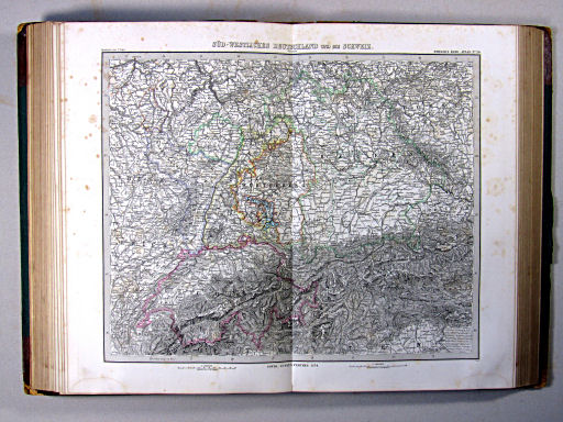 Stielers Hand-Atlas, 1874
24. Süd-Westliches Deutschland und die Schweiz (Übersicht)