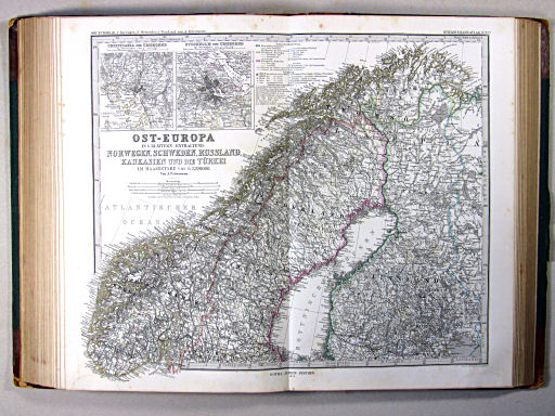 Stielers Hand-Atlas, 1874
37a. Ost-Europa, Bl. 1: Norwegen, N. Schweden & Finnland (Ost-Europa in 6 Blättern)