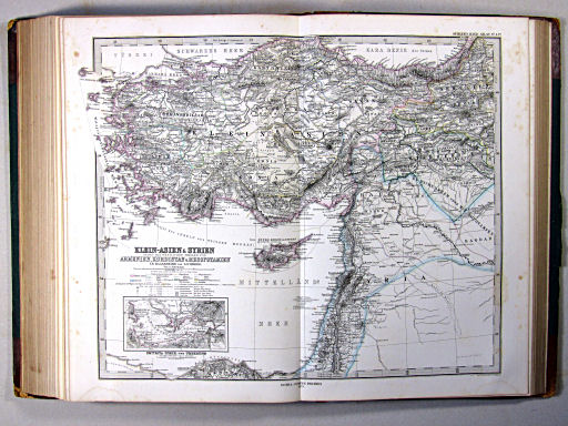 Stielers Hand-Atlas, 1874
43a. Klein-Asien & Syrien nebst den westlichen Theilen von Armenien, Kurdistan & Mesopotamien