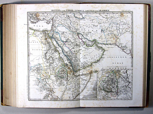 Stielers Hand-Atlas, 1874
45b. Mittel- und Nord-Africa (östl. Theil) und Arabien