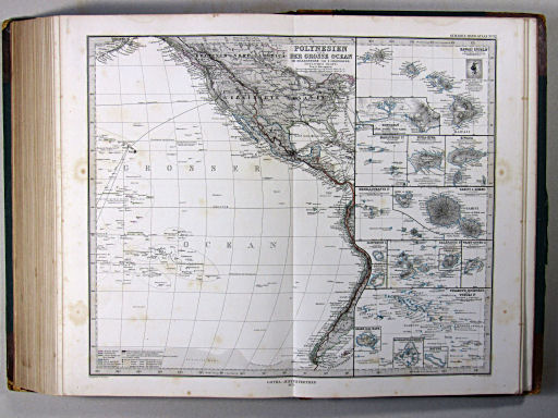Stielers Hand-Atlas, 1874
52. Polynesien und der Grosse Ocean (Östliches Blatt)