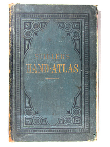 Stielers Hand-Atlas, 1880
Voorkant band beknopte uitgave / Front cover of concise edition
