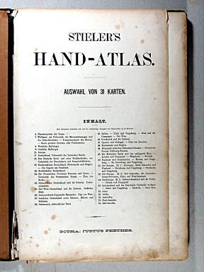 Stielers Hand-Atlas, 1875
Titelpagina beknopte uitgave / Title page of concise edition