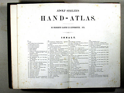 Stielers Hand-Atlas, 1875
Titelpagina ('oude'uitgave) / Title page ('old' version)
