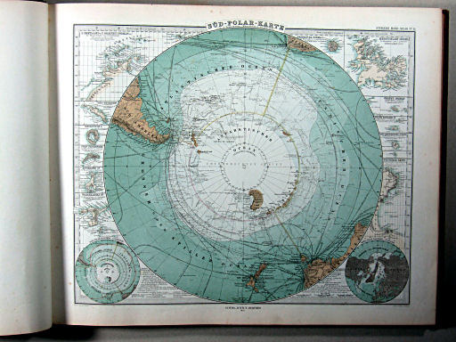Stielers Hand-Atlas, 1875
11. Süd-Polar-Karte