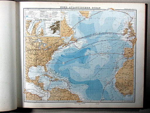 Stielers Hand-Atlas, 1875
12. Nord-Atlantischer Ocean