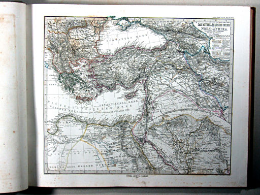 Stielers Hand-Atlas, 1875
14. Das Mittelländische Meer und Nord-Afrika (Östliches Blatt)