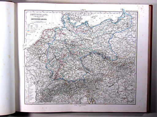 Stielers Hand-Atlas, 1875
17. Deutschland, Übersicht des Deutschen Reichs