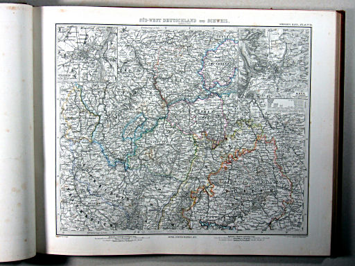 Stielers Hand-Atlas, 1875
24. Süd-West Deutschland und Schweiz. Nördlicher Theil