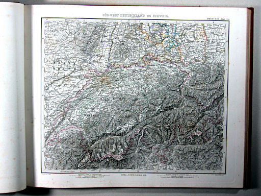 Stielers Hand-Atlas, 1875
25. Süd-West Deutschland und Schweiz. Südlicher Theil