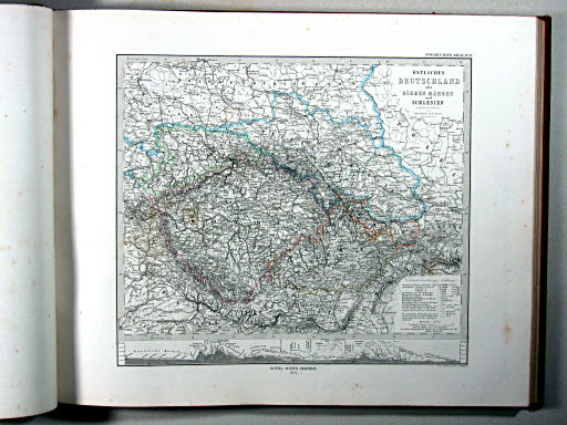 Stielers Hand-Atlas, 1875
27. Östliches Deutschland oder Böhmen, Mähren und Schlesien
