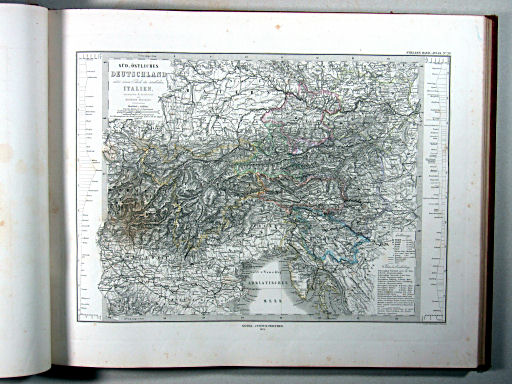 Stielers Hand-Atlas, 1875
28. Süd-Östliches Deutschland nebst einem Theile des nördlichen Italiens