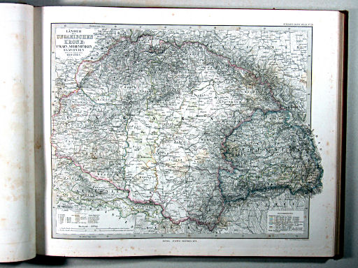 Stielers Hand-Atlas, 1875
29. Länder der Ungarischen Krone: Ungarn, Siebenbürgen, Slavonien und ein Theil von Kroatien