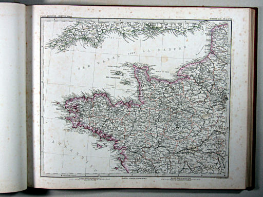 Stielers Hand-Atlas, 1875
34. Frankreich in 4 Blättern, Blatt 1
