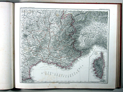 Stielers Hand-Atlas, 1875
37. Frankreich in 4 Blättern, Blatt 4