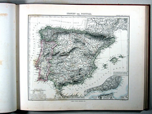Stielers Hand-Atlas, 1875
38. Spanien und Portugal