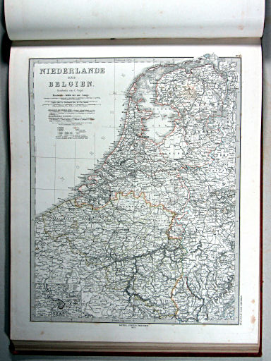 Stielers Hand-Atlas, 1875
43. Niederlande und Belgien