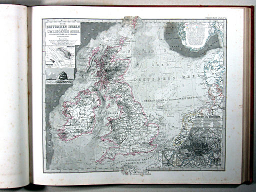 Stielers Hand-Atlas, 1875
45. Die Britischen Inseln und das umliegende Meer