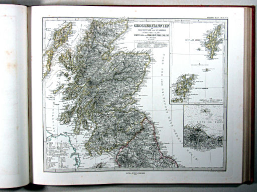 Stielers Hand-Atlas, 1875
47. Grossbritannien. Nördliches Blatt: Schottland u. der nördlichste Theil England's