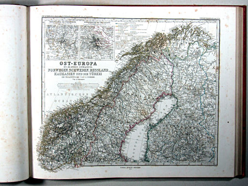 Stielers Hand-Atlas, 1875
50. Ost-Europa, Bl. 1: Norwegen, N. Schweden & Finnland (Ost-Europa in 6 Blättern)