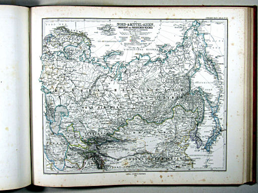 Stielers Hand-Atlas, 1875
59. Nord- & Mittel-Asien, Übersicht des Russischen Reiches