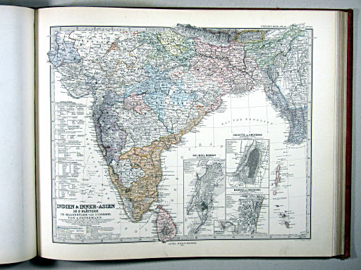 Stielers Hand-Atlas, 1875
63. Indien & Inner-Asien in 2 Blättern