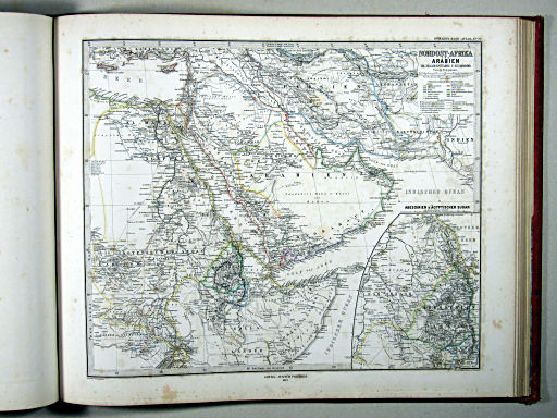 Stielers Hand-Atlas, 1875
70. Nordost-Afrika und Arabien