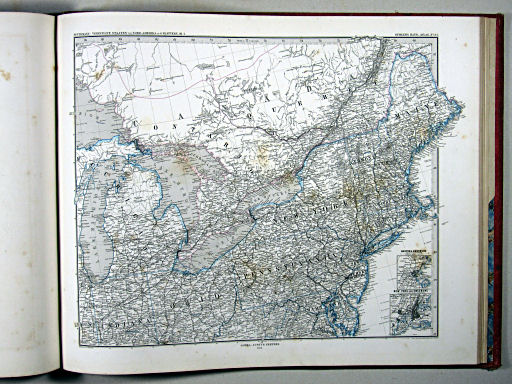 Stielers Hand-Atlas, 1875
83. Vereinigte Staaten von Nord-Amerika in 6 Blättern. Bl. 3
