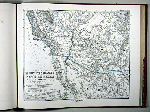 Stielers Hand-Atlas, 1875
84. Die Vereinigten Staaten von Nord-Amerika in 6 Blättern. (Bl. 4)