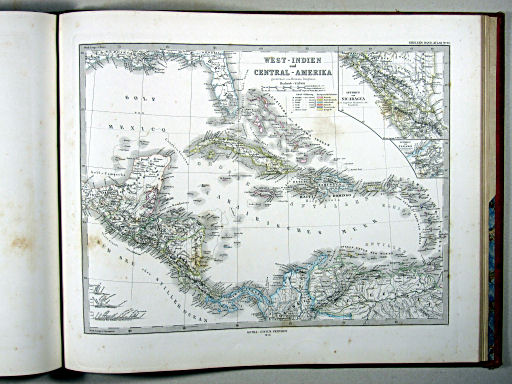 Stielers Hand-Atlas, 1875
87. West-Indien und Central-America