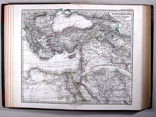 Stielers Hand-Atlas, 1875 ('oude' versie / 'old' version)
11. Das Mittelländische Meer und Nord-Afrika (Östliches Blatt)