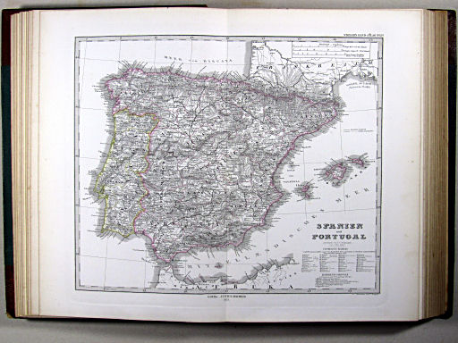 Stielers Hand-Atlas, 1875
13a. Spanien und Portugal