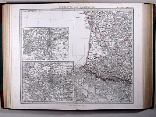 Stielers Hand-Atlas, 1875
14d. Südwestliches Frankreich
