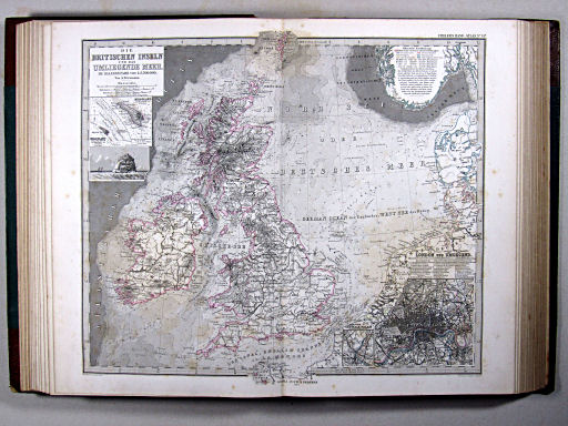 Stielers Hand-Atlas, 1875 ('oude' versie / 'old' version)
15a. Die Britischen Inseln und das umliegende Meer