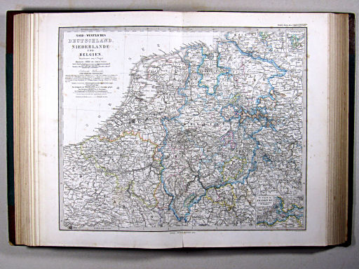 Stielers Hand-Atlas, 1875 ('oude' versie / 'old' version)
21. Nord-Westliches Deutschland, Niederlande und Belgien