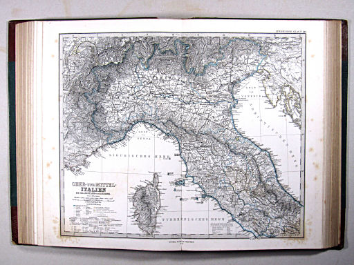 Stielers Hand-Atlas, 1875 ('oude' versie / 'old' version)
34a. Ober- und Mittel-Italien