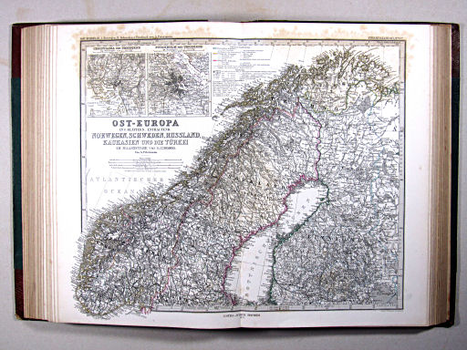 Stielers Hand-Atlas, 1875 ('oude' versie / 'old' version)
37a. Ost-Europa, Bl. 1: Norwegen, N. Schweden & Finnland (Ost-Europa in 6 Blättern)