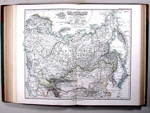 Stielers Hand-Atlas, 1875 ('oude' versie / 'old' version)
42c. Nord- & Mittel-Asien, Übersicht des Russischen Reiches