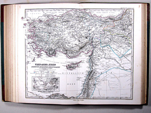 Stielers Hand-Atlas, 1875 ('oude' versie / 'old' version)
43a. Klein-Asien & Syrien nebst den westlichen Theilen von Armenien, Kurdistan & Mesopotamien