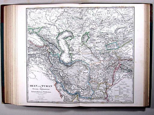 Stielers Hand-Atlas, 1875
43b. Iran und Turan oder Persien, Afghanistan, Belutschistan & Türkestan