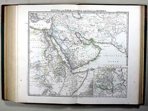 Stielers Hand-Atlas, 1875
45b. Mittel- und Nord-Africa (östl. Theil) und Arabien