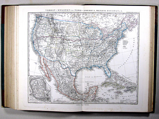 Stielers Hand-Atlas, 1875 ('oude' versie / 'old' version)
46b. Verein-Staaten von Nord-America, Mexico, Yucatan u.A.