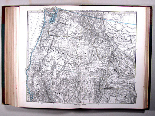 Stielers Hand-Atlas, 1875 ('oude' versie / 'old' version)
47a. Vereinigte Staaten von Nord-Amerika in 6 Blättern. Bl. 1