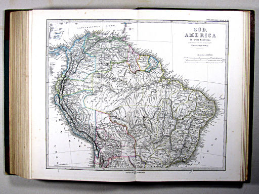 Stielers Hand-Atlas, 1875 ('oude' versie / 'old' version)
49b. Süd-America (Nördlicher Theil)