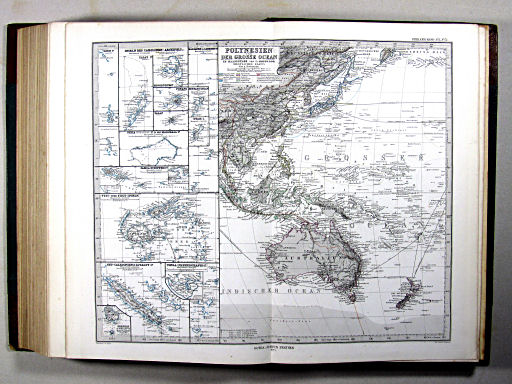 Stielers Hand-Atlas, 1875 ('oude' versie / 'old' version)
51. Polynesien und der Grosse Ocean (westliches Blatt)