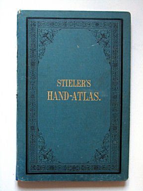 Stielers Hand-Atlas, 1884
Voorkant band (beknopte uitgave) / Front cover (concise edition)